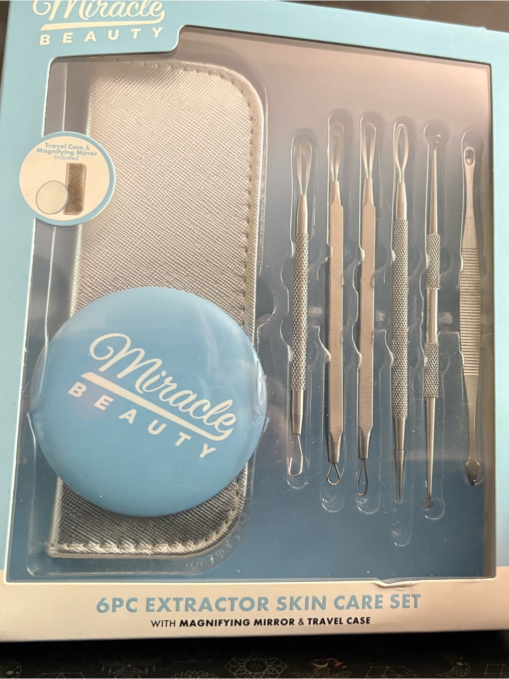 Miracle Beauty 6pc Extractor Skin Care Set - Blue FREE W/purchase